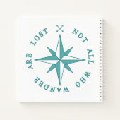 Nicht alle, die wandern, sind verloren notizbuch (Rückseite)