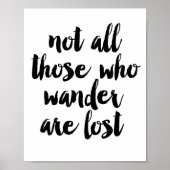 Nicht alle, die wandern, sind verloren poster (Vorne)