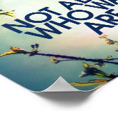 Nicht alle, die wandern, sind verloren poster (Ecke)