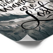 Nicht alle, die wandern, sind verloren poster (Ecke)