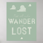 Nicht alle, die wandern, sind verloren poster (Vorne)