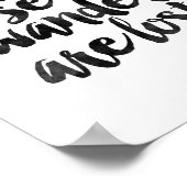 Nicht alle, die wandern, sind verloren poster (Ecke)