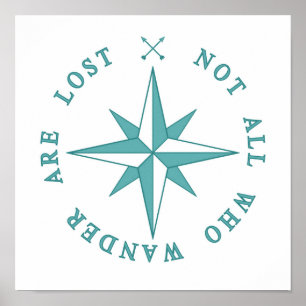 Nicht alle, die wandern, sind verloren poster