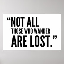 Nicht alle, die wandern, sind verloren