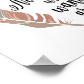 Nicht alle, die wandern sind verloren Preis Druck Poster (Ecke)