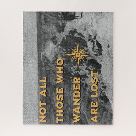 Nicht alle, die wandern, sind verloren. puzzle (Vertikal)