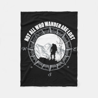 Nicht alle, die wandern, sind verloren Wander-Shir Fleecedecke