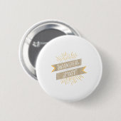 Nicht alle, die wandern sind verloren - Wandergesc Button (Vorne & Hinten)
