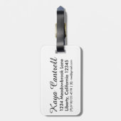 "Nicht alle, die wandern, sind verlorener" Gepäckanhänger (Rückseite vertikal)