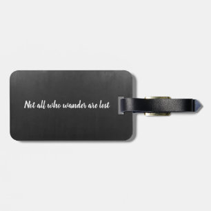 Nicht alle, die wandern, sind verlorener gepäckanhänger