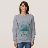 "nicht alle, die wandern, sind verlorenes" graues sweatshirt (Vorne ganz)