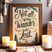 Nicht alle, die wandern, verlieren das Abenteuer W Poster