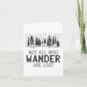 Nicht alle, die wandern, verlieren das Camping Wan Karte