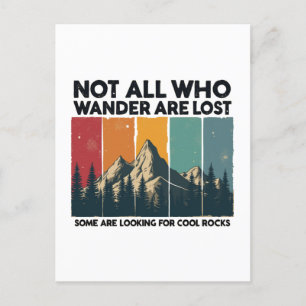 Nicht alle, die wandern verlieren einige suchen na feiertagspostkarte