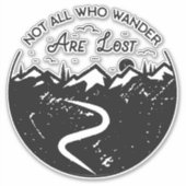 Nicht alle, die wandern, verlieren sich aufkleber (Vorderseite)