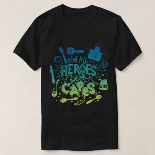 Nicht alle Helden tragen Capes School Lunch Lady C T-Shirt (Design vorne)