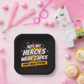 Nicht alle Helden tragen eine Krankenschwester Pappteller (Party)