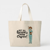 Nicht alle Helden tragen Kapseln zum Beutel Jumbo Stoffbeutel (Rückseite)