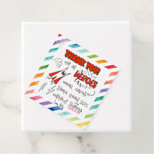 Nicht alle Helden Vielen Dank SEN Lehrer SENCO Geschenkanhänger