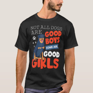 Nicht alle Hunde sind gute Jungen, einige sind Rot T-Shirt