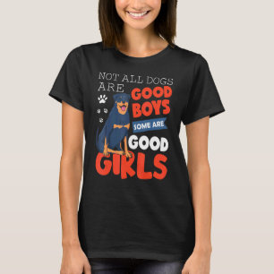 Nicht alle Hunde sind gute Jungen, manche sind Rot T-Shirt