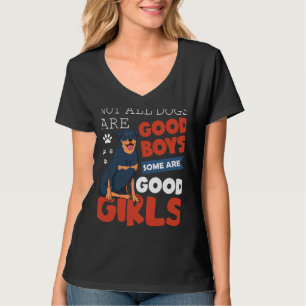 Nicht alle Hunde sind gute Jungen, manche sind Rot T-Shirt
