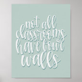 Nicht alle Klassenzimmer haben vier Wände, die zu  Poster (Vorne)