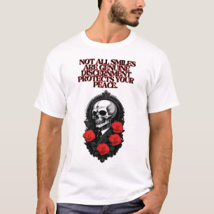 "Nicht alle Lächeln sind echt.Tshirt T-Shirt