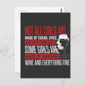 Nicht alle Mädchen sind aus Gewürz Postkarte (Vorne/Hinten)