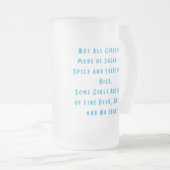 Nicht alle Mädchen sind aus Zucker und Gewürz Mattglas Bierglas (VorderseiteRechts)