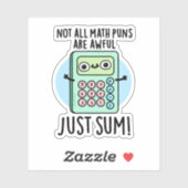 Nicht alle Mathematik Puns sind schmutzig, nur ein Aufkleber (Blatt)