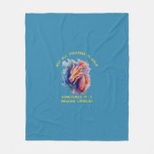 Nicht alle Schätze sind Gold Dragon Cuddles Blanke Fleecedecke (Vorderseite)