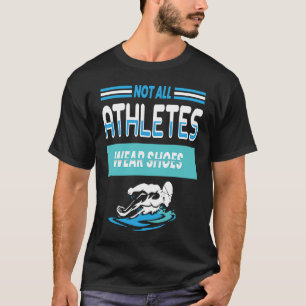 Nicht alle Sportler tragen Schuhe, die ich schwimm T-Shirt