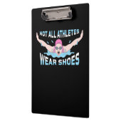 Nicht alle Sportler tragen Schuhe Klemmbrett (Links)