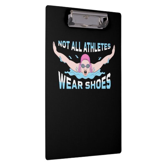 Nicht alle Sportler tragen Schuhe Klemmbrett (Rechts)
