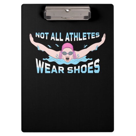 Nicht alle Sportler tragen Schuhe Klemmbrett (Vorderseite)