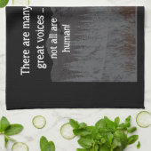 Nicht alle Stimmen Menschlicher Inspirationswolf Z Küchentuch (Gefaltet)