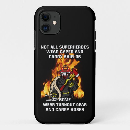 Nicht alle Superhelden... Feuerwehrmann Case-Mate iPhone Hülle (Rückseite)