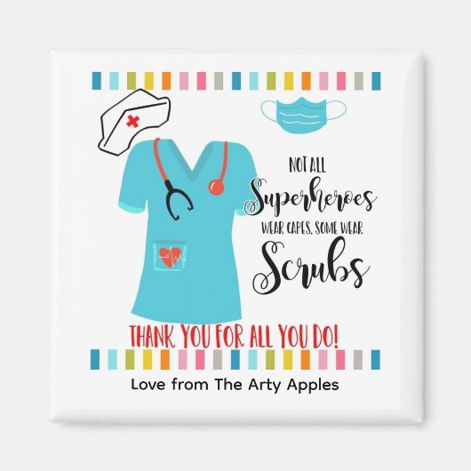 Nicht alle Superhelden tragen Kapseln NURSES Magnet (Vorne)