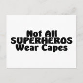 Nicht alle SUPERHEROS Abnutzungs-Kape Postkarte (Vorderseite)