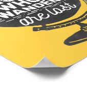 Nicht alle Wander sind verloren | Rückreise Poster (Ecke)