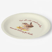 Nicht alle Wander verloren - Einige auf der Suche  Pappteller (Schrägansicht)