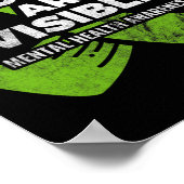 Nicht alle Wunden, die eine psychische Bewusstsein Poster (Ecke)