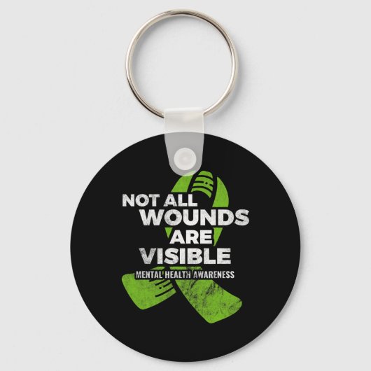 Nicht alle Wunden, die eine psychische Bewusstsein Schlüsselanhänger (Vorderseite)