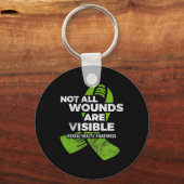 Nicht alle Wunden, die eine psychische Bewusstsein Schlüsselanhänger (Rückseite)