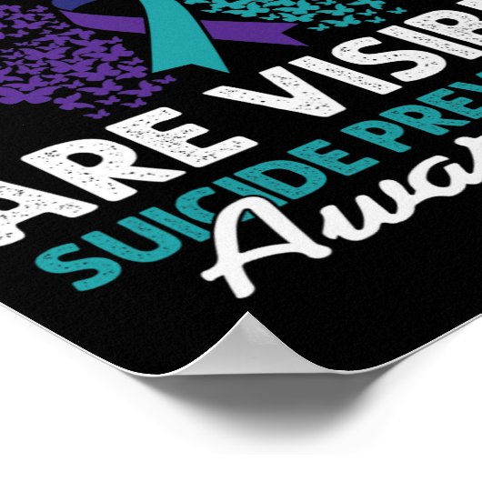 Nicht alle Wunden sind erkennbar glücklich Selbstm Poster (Ecke)