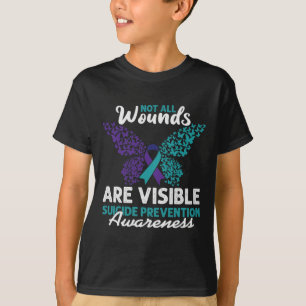 Nicht alle Wunden sind erkennbar glücklich Selbstm T-Shirt