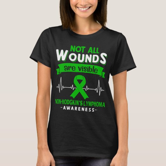 Nicht alle Wunden sind erkennbar Non-Hodgkin-Lymph T-Shirt (Vorderseite)