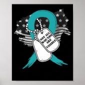 Nicht alle Wunden sind erkennbar PTSD Awareness Aq Poster (Vorne)