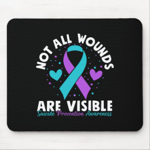 Nicht alle Wunden sind erkennbar Selbstmordbewusst Mousepad